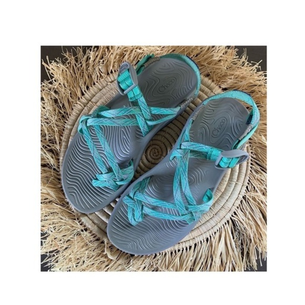 CHACO Women's Z/Volv‎ X2 Hiking Sandals Mint Green Blue Purple Size 10